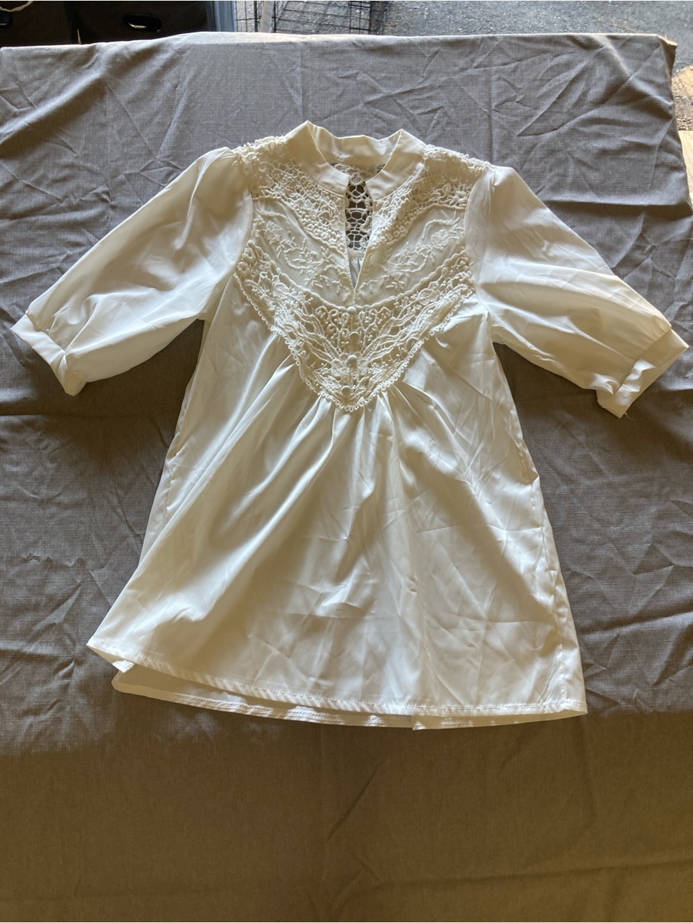 White lace blouse cottage fairy coquette twee Victorian romantic